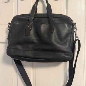 Coach Black Leather Men's Briefcase
